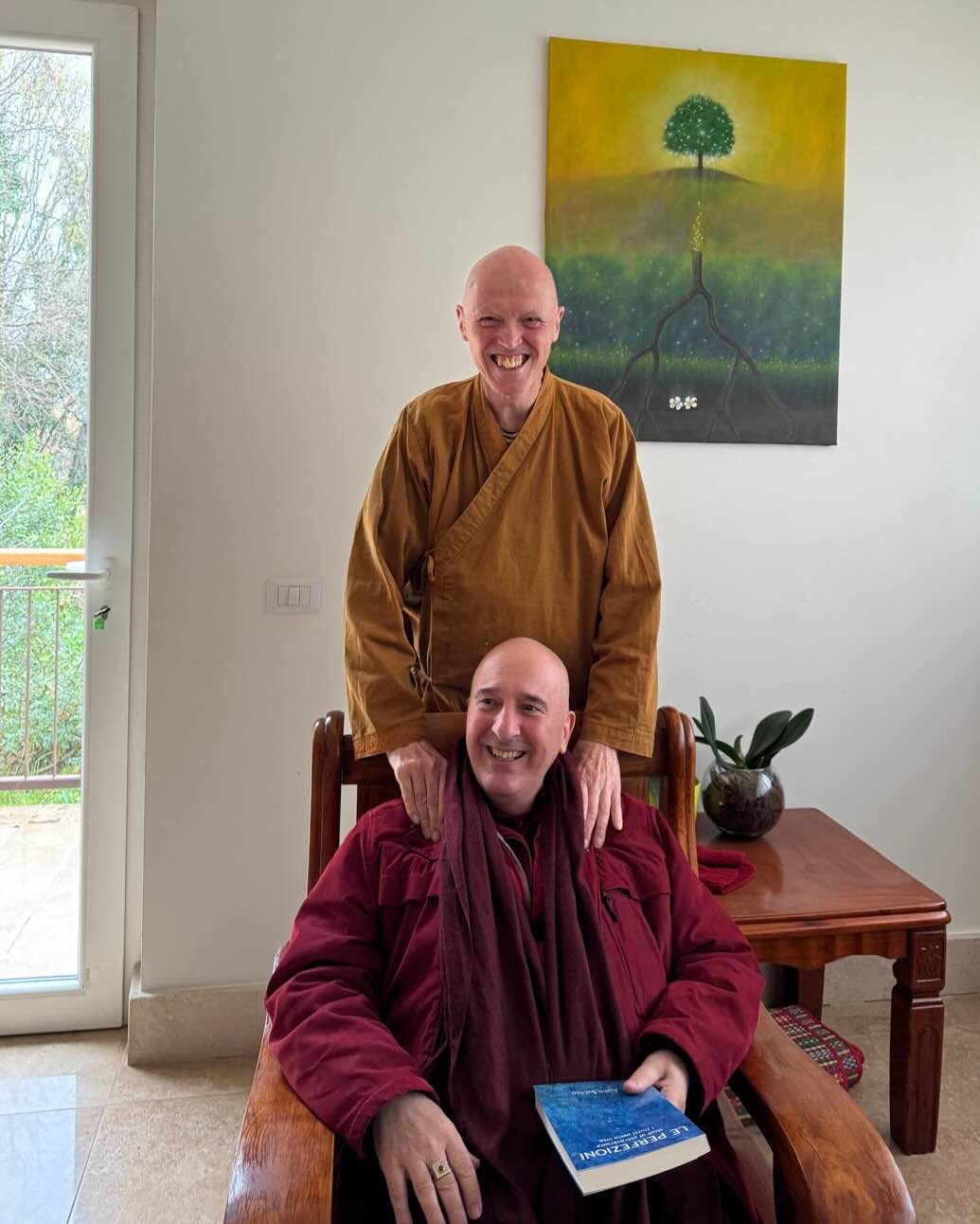 Mario Thanavaro e Ajahn Sucitto al Santacittarama - 10 dicembre 2024